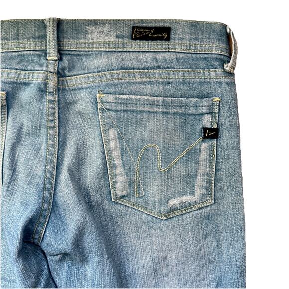 Citizens Of Humanity Straight Leg Vintage Light Blue Jeans Size 27 - Picture 11 of 12